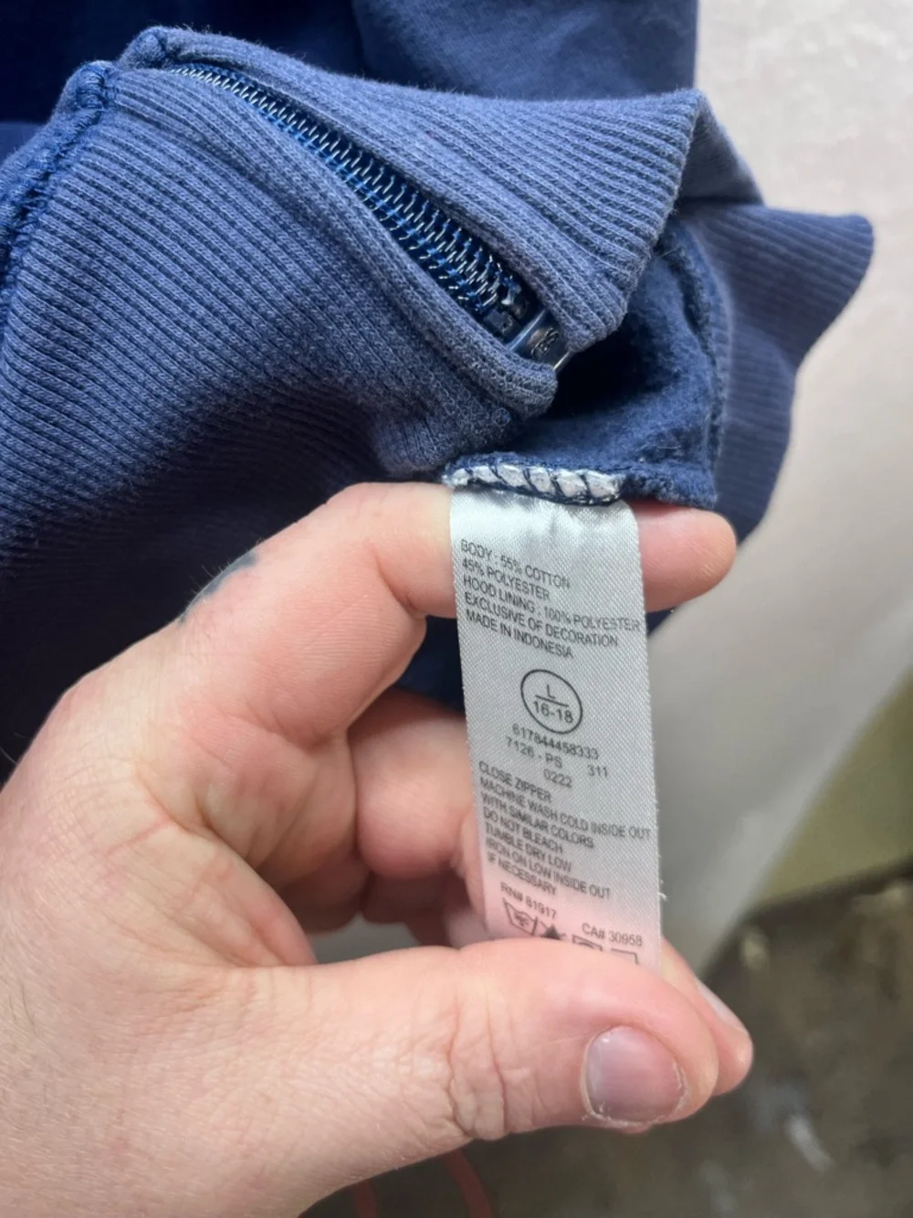 Penn State Nike Full Zip Hoodie Sweatshirt Kids L 16/18 Collegiate‎ 3113